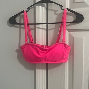Hot pink bandeau bikini top-target